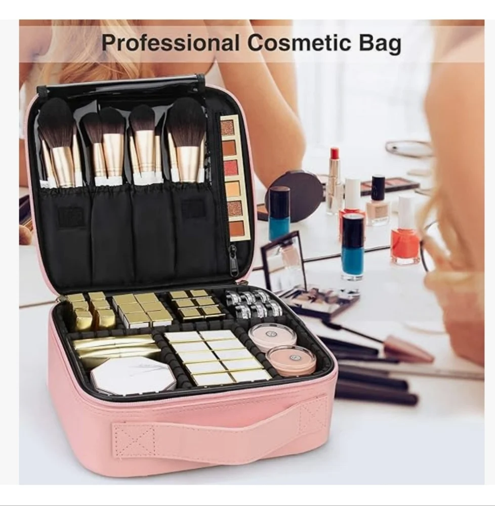 Grey Marble Travel Organizer Case. Cosmetics/Jewelry/Phone/Headphones. Brand New - Picture 8 of 12
